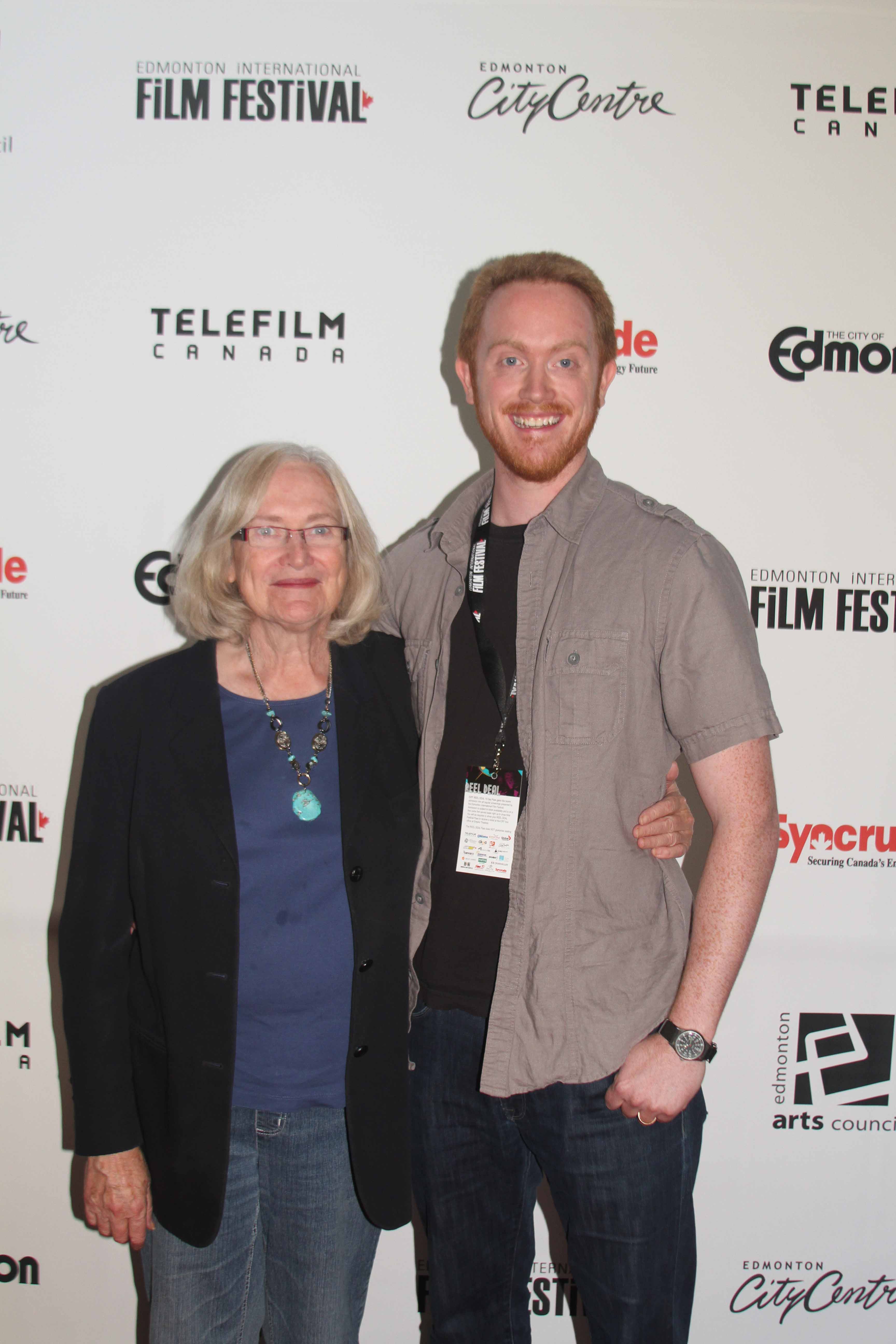 Frances Haysman & Ryan Burke at the Edmonton International Film Festival.