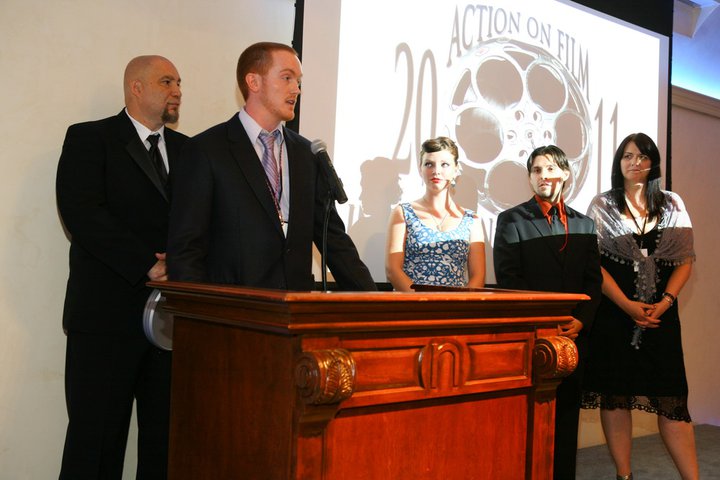Action On Film Festival 2011 Accepting the Courage in Film Award on behalf of Kenneth Barr