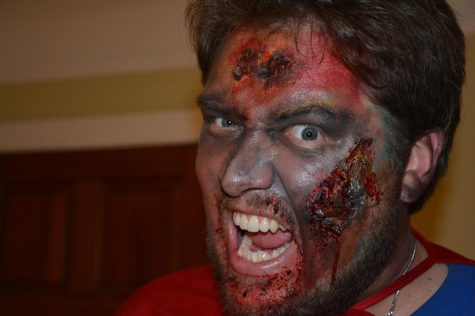 Derek Easley as Zombie Geek.