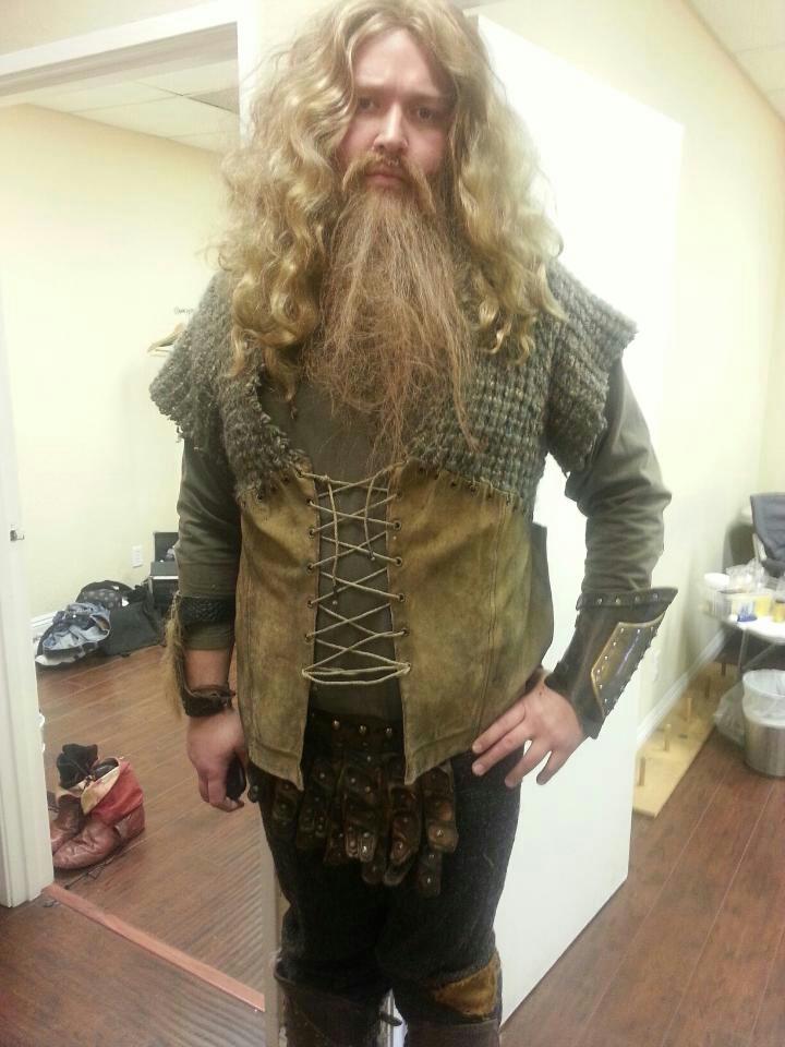 Playing a Viking in a Geico commercial for the History Channel's show 