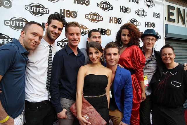 Cast and crew of Eating Out 4: Drama Camp at the Outfest 2011 Opening Night Gala.