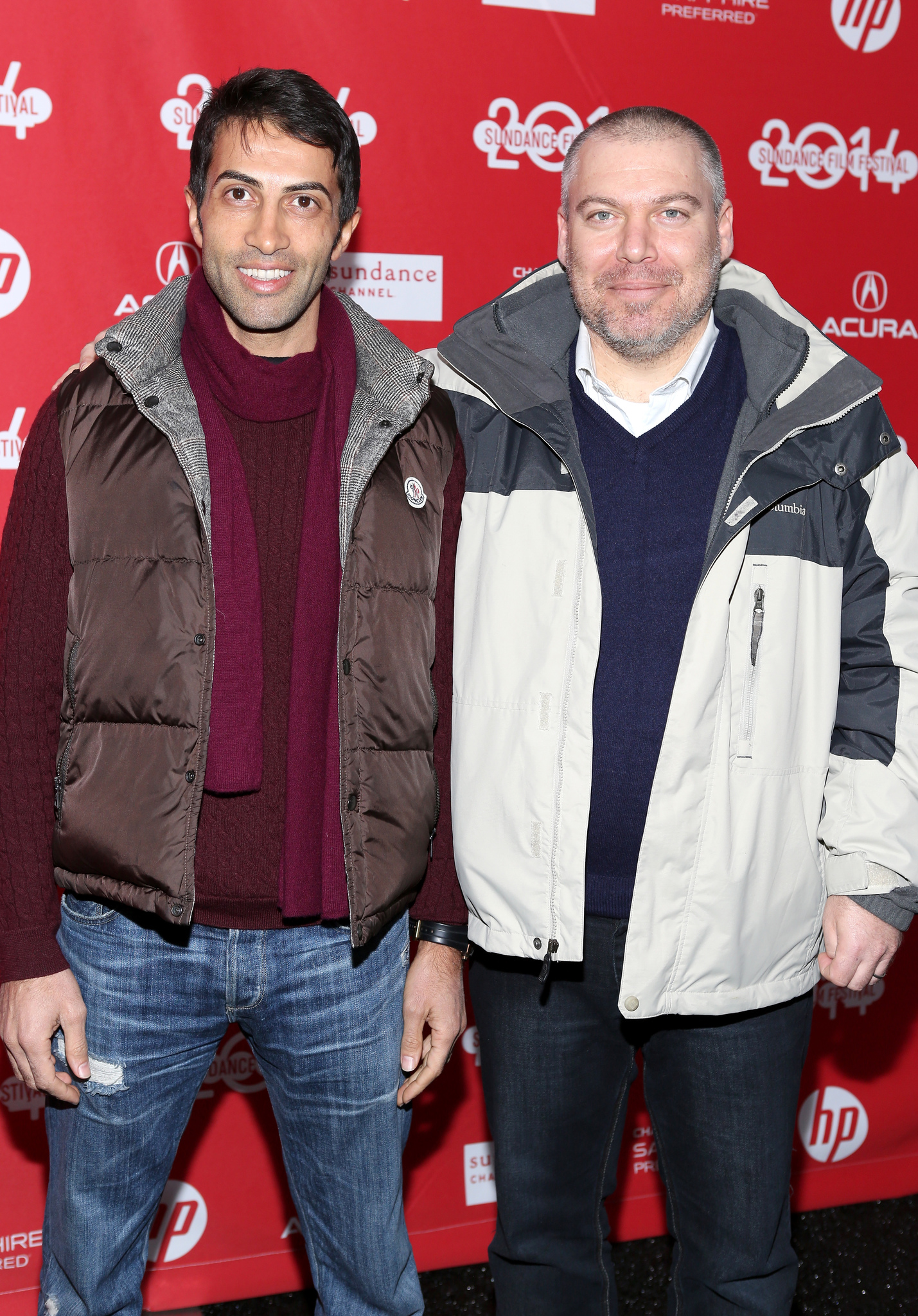 Mosab Hassan Yousef (L) and Gonen Ben Yitzhak attend the premiere of 