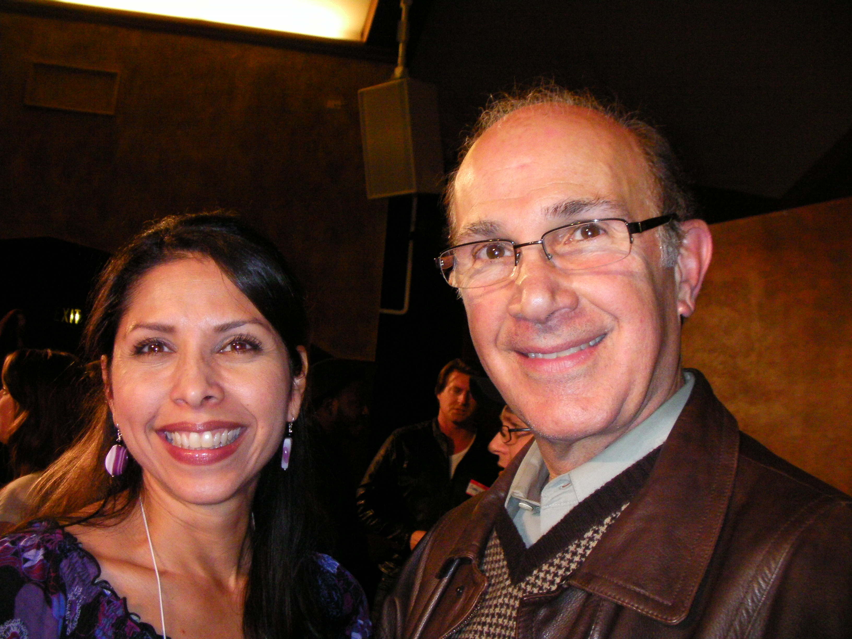 Susanna Velasquez and Producer, Howard Kazanjian, at the 168 Film Project Mixer.