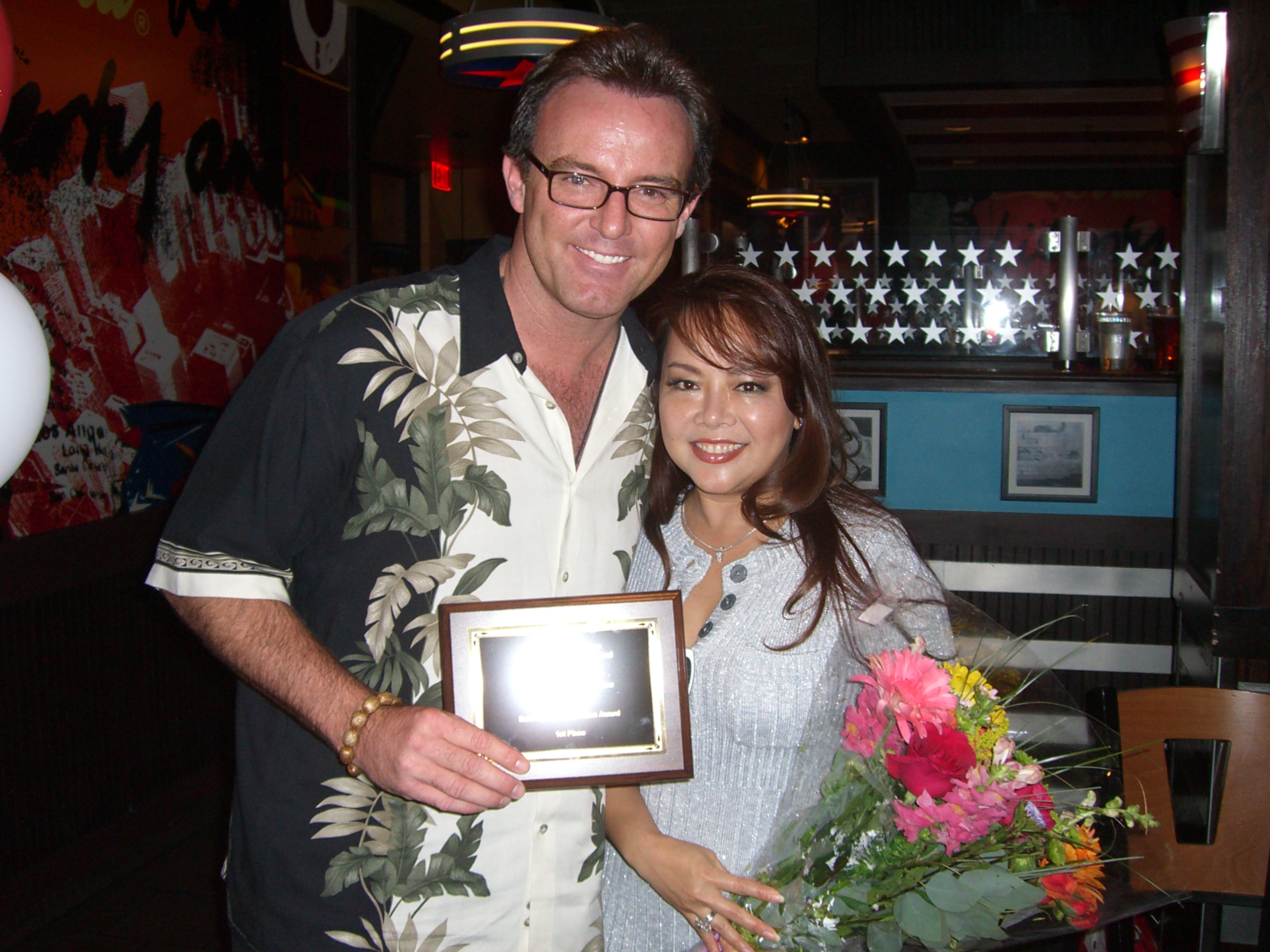 David Kane and Jane Kane celebrating at the Las Vegas International Film Festival.