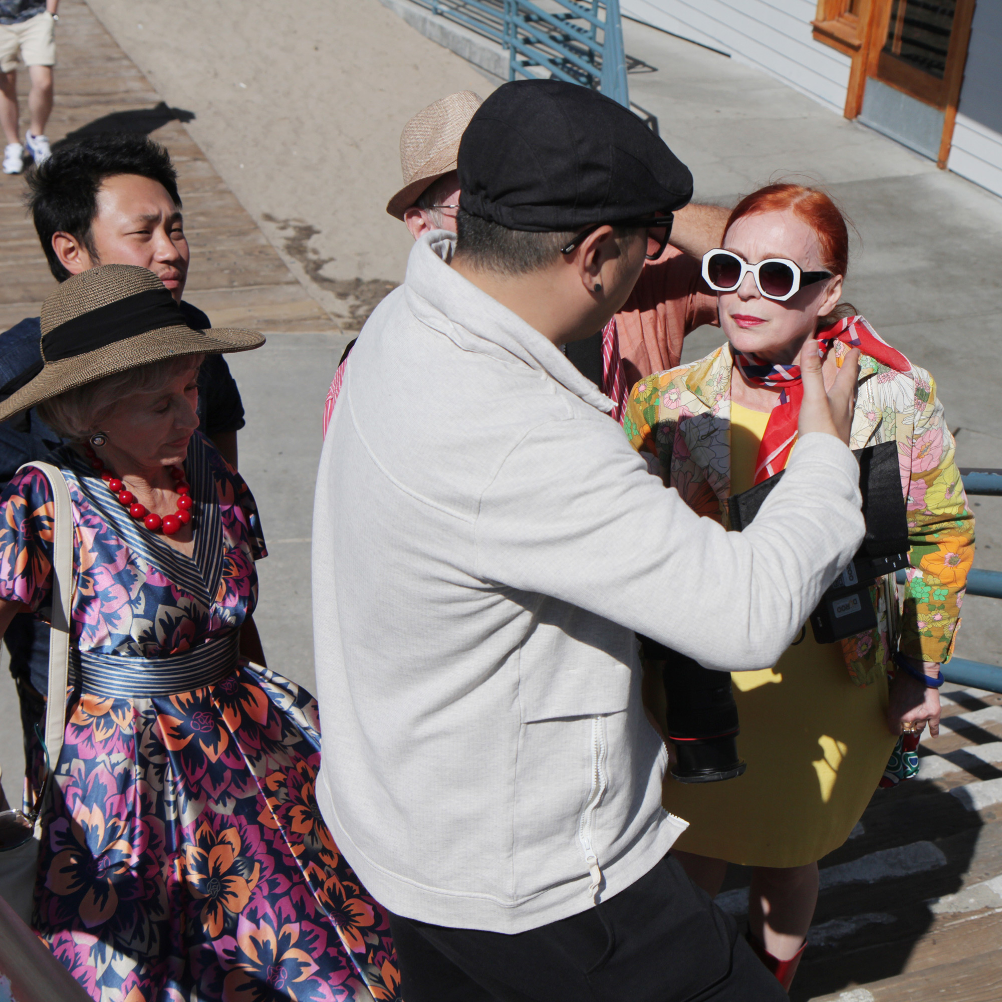 Iris Karina getting directions from director Yongsoo Kim