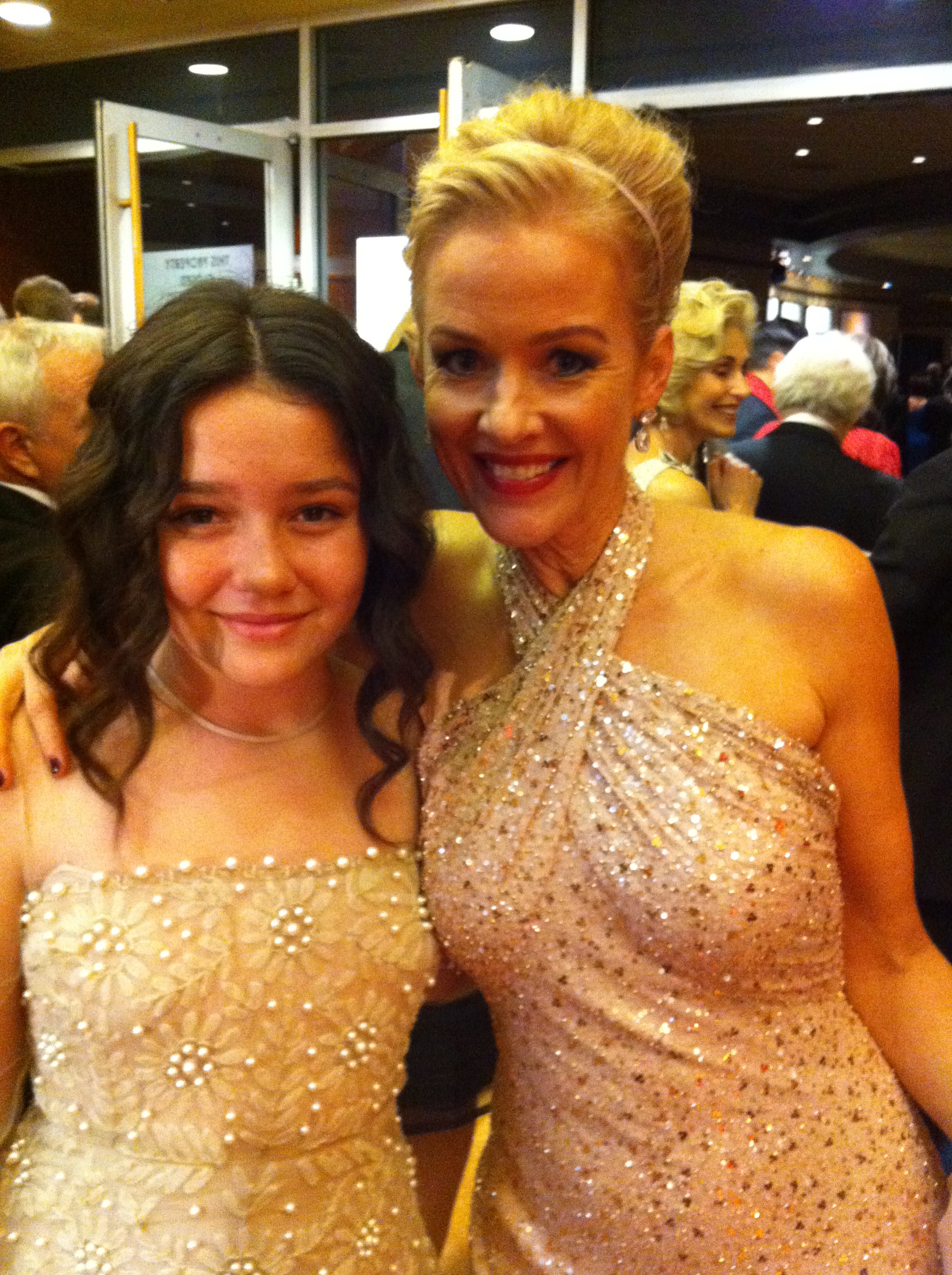 Amara Miller from The Descendants and Penelope Ann Miller from The Artist at the 84th Annual Academy Awards