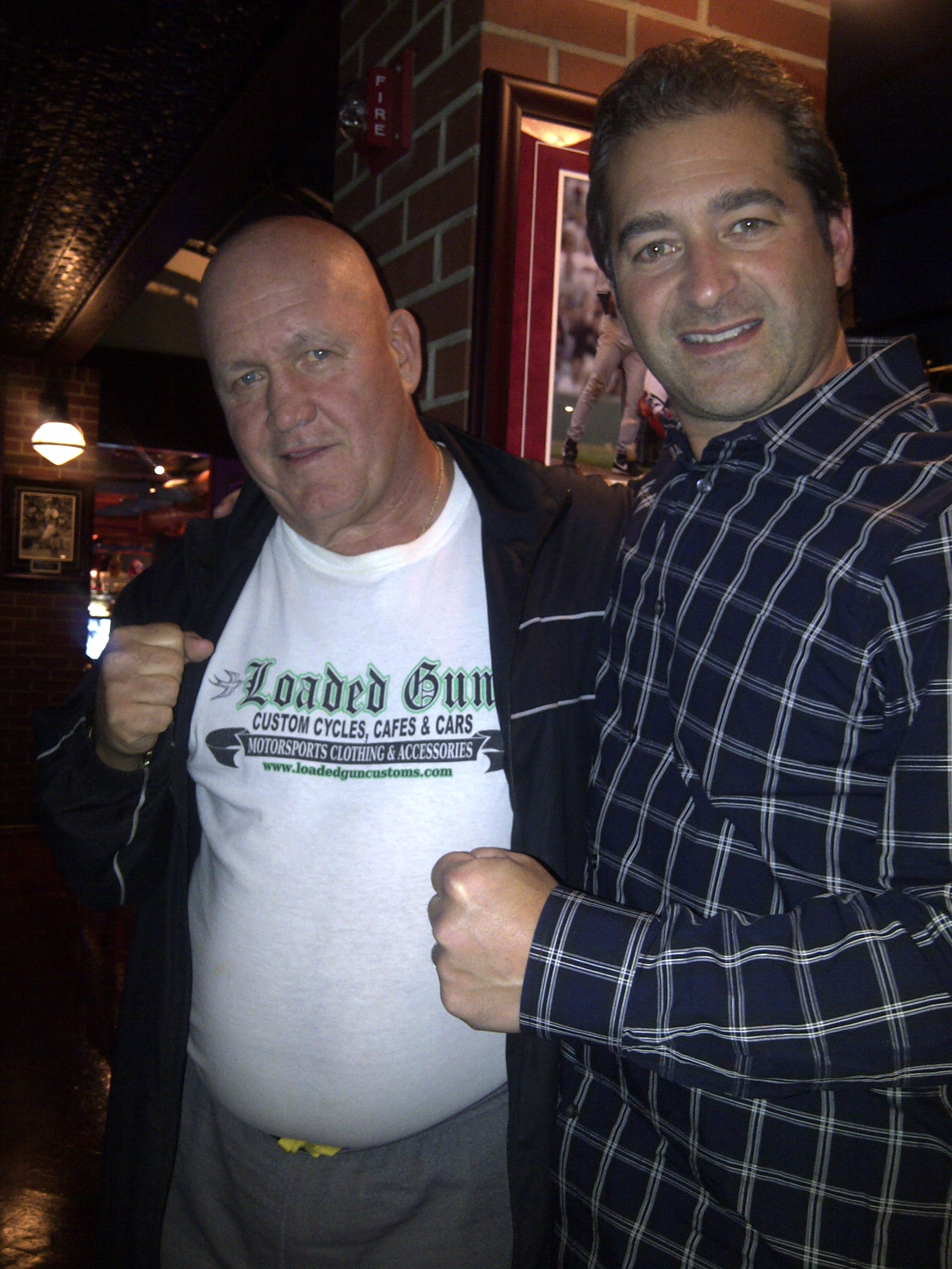 with boxing trainer Kevin Rooney - October 2011