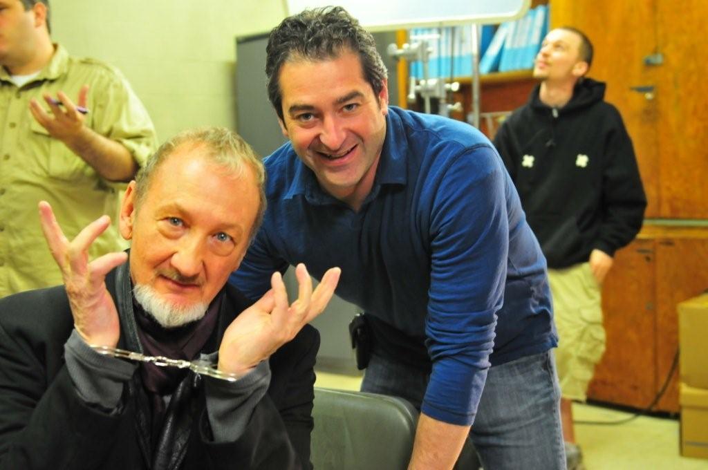 with Robert Englund on the set of Inkubus - 2010