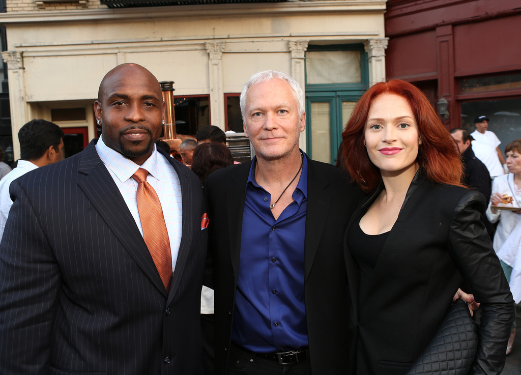 Actors Christopher Michael Holley, James Morrison, and Kate Boyer attend the Twentieth Century Fox Television Distribution's 2013 LA Screening