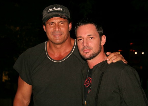 David Gere with ex MLB slugger Jose Canseco - The Shadow Room 2010