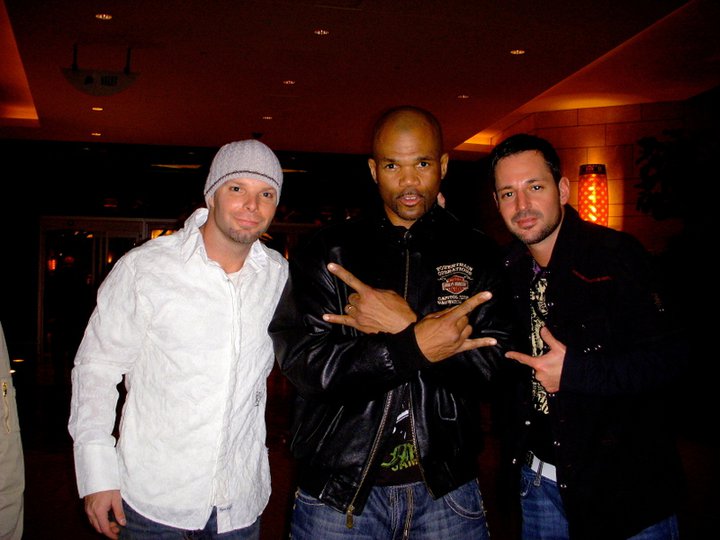 Producer and exotic car rally racer David Pearsall, Darryl McDaniels, and David Gere - (2010)