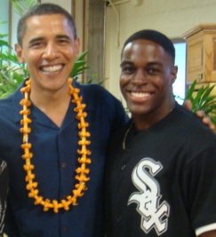 Nick Jones Jr. and President Barack Obama.