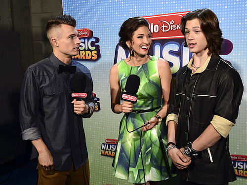 Madeline Whitby with Morgan Tompkins and Leo Howard at The 2013 Radio Disney Music Awards