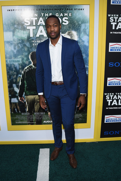 Ser'Darius Blain arrives at the When The Game Stands Tall premier