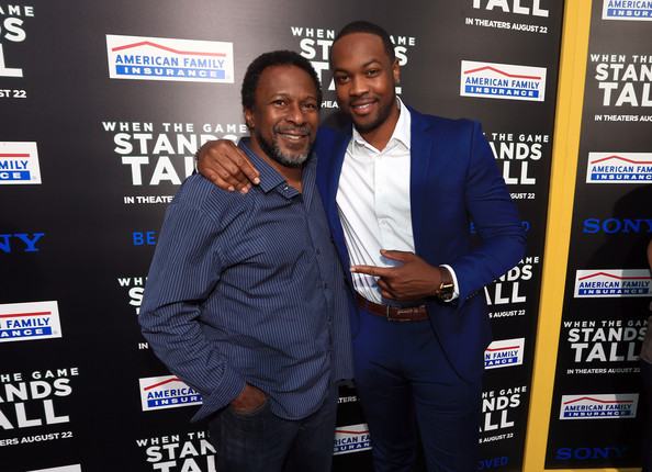 Ser'Darius Blain and Director Thomas Carter at the When the Game Stands Tall premier