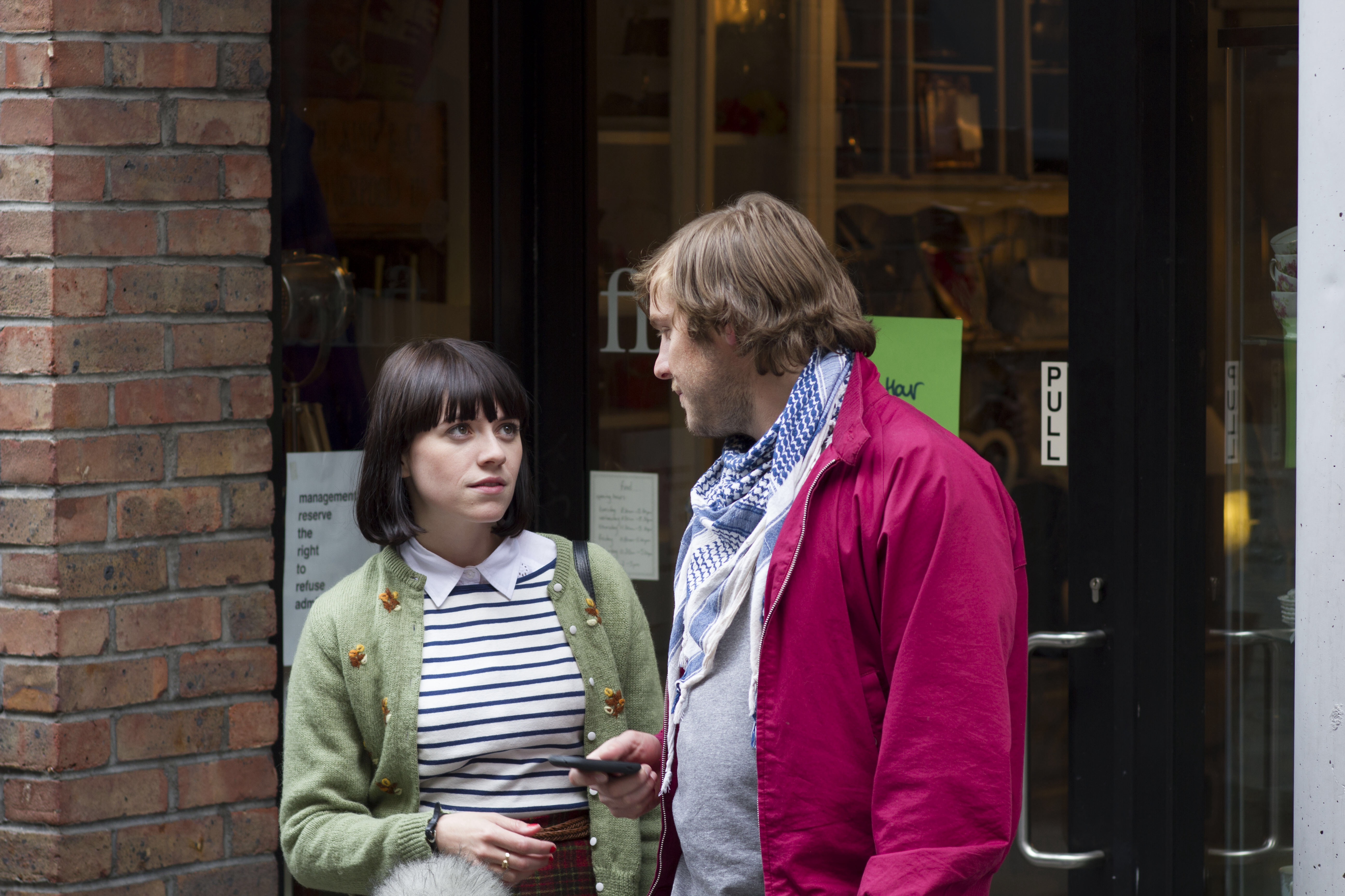 Gemma-Leah Devereux and Peter Coonan in Get Up & Go