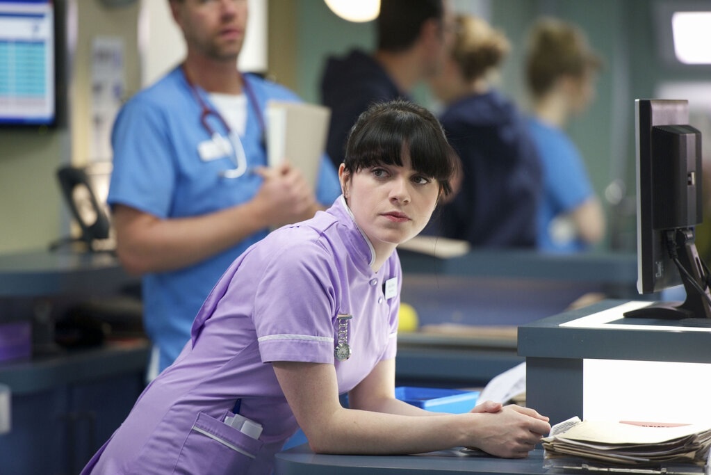 Gemma-Leah Devereux as Aoife O'Reilly in BBC Casualty