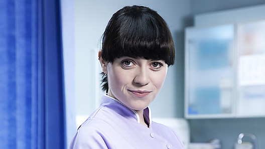 Gemma-Leah Devereux as student nurse Aoife 0'Reilly in Casualty