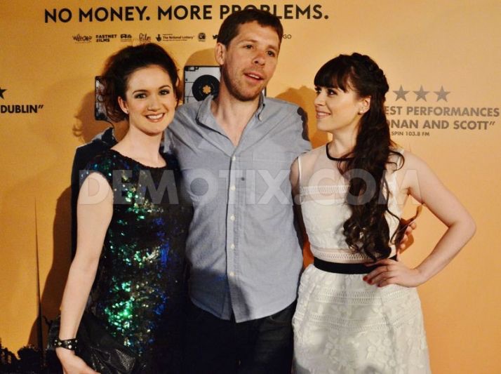 Gemma-Leah Devereux with director Brendan Grant and actress Sara Lloyd-Gregory at the premiere of Get Up & Go