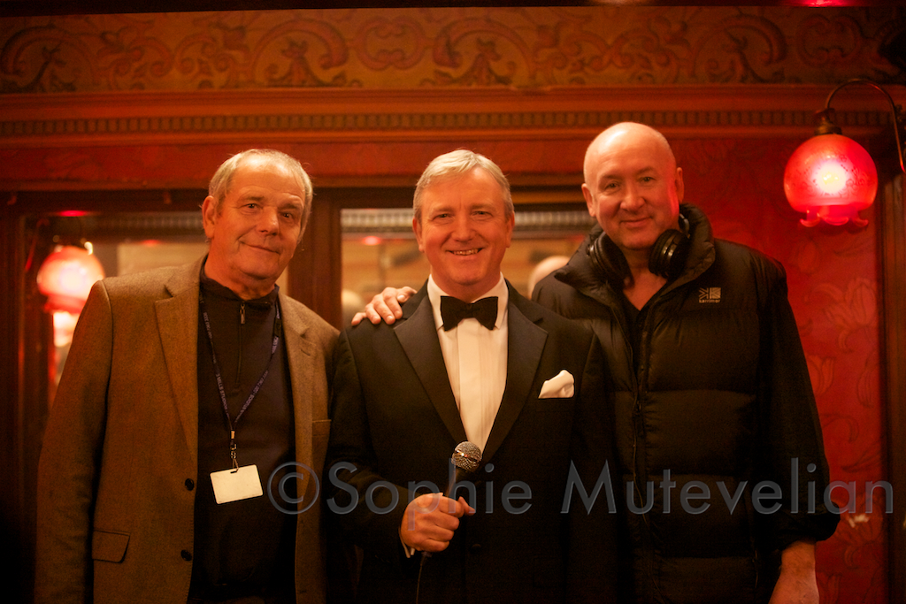 The Wee Man Movie, Producer Mike Loveday, Singer Gary Driscoll, and Director and Writer Ray Burdis.