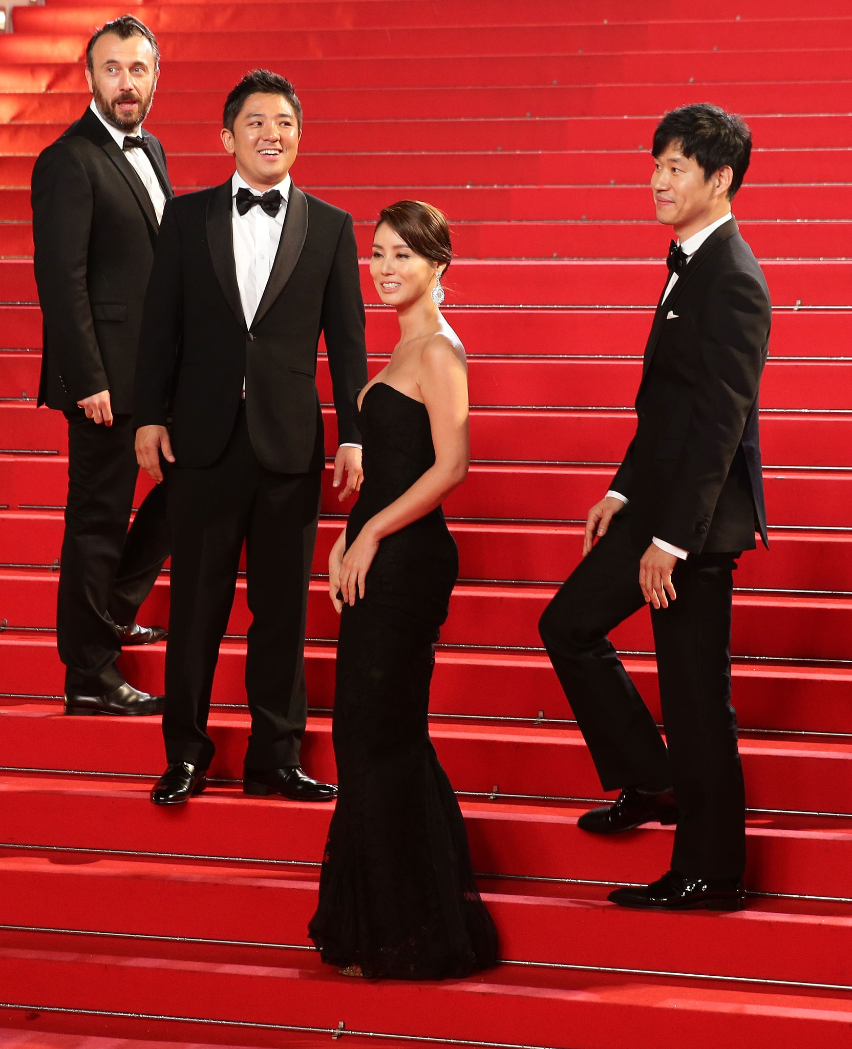 Fred Cavayé, Joon-sang Yoo, Seong-ryeong Kim and Chang at event of Pyojeok (2014)