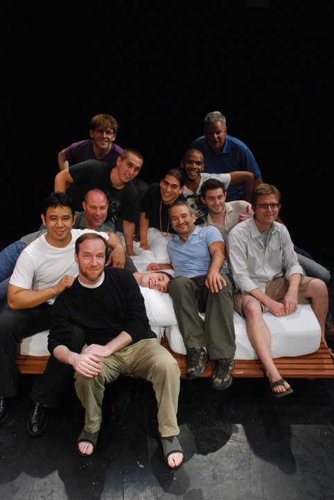 F*cking Men (Bailiwick Chicago production) cast with Joe DiPietro and Tom Mullen