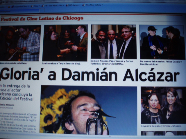 Premio Gloria para Damian Alcazar en el 27th Chicago latino Film Festival
