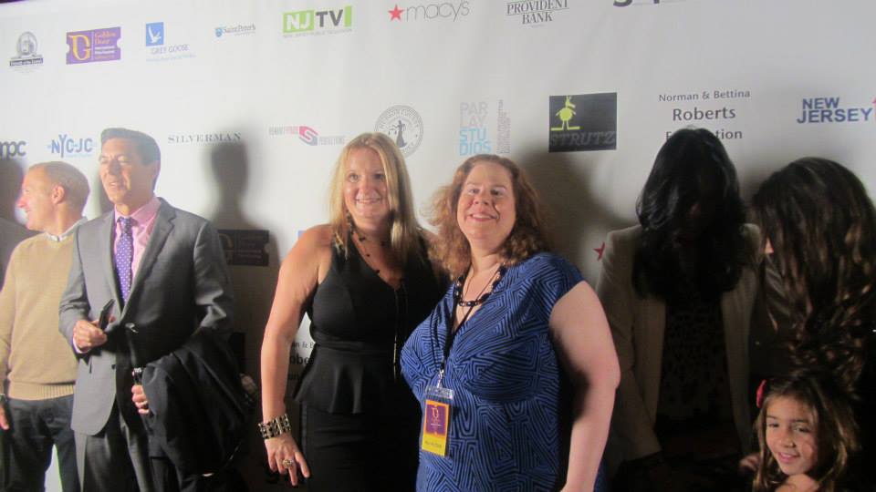 Casting Director and Producer Donna McKenna and Producer and Writer Rachel Kadushin on the red carpet of the Golden Door International Film Festival