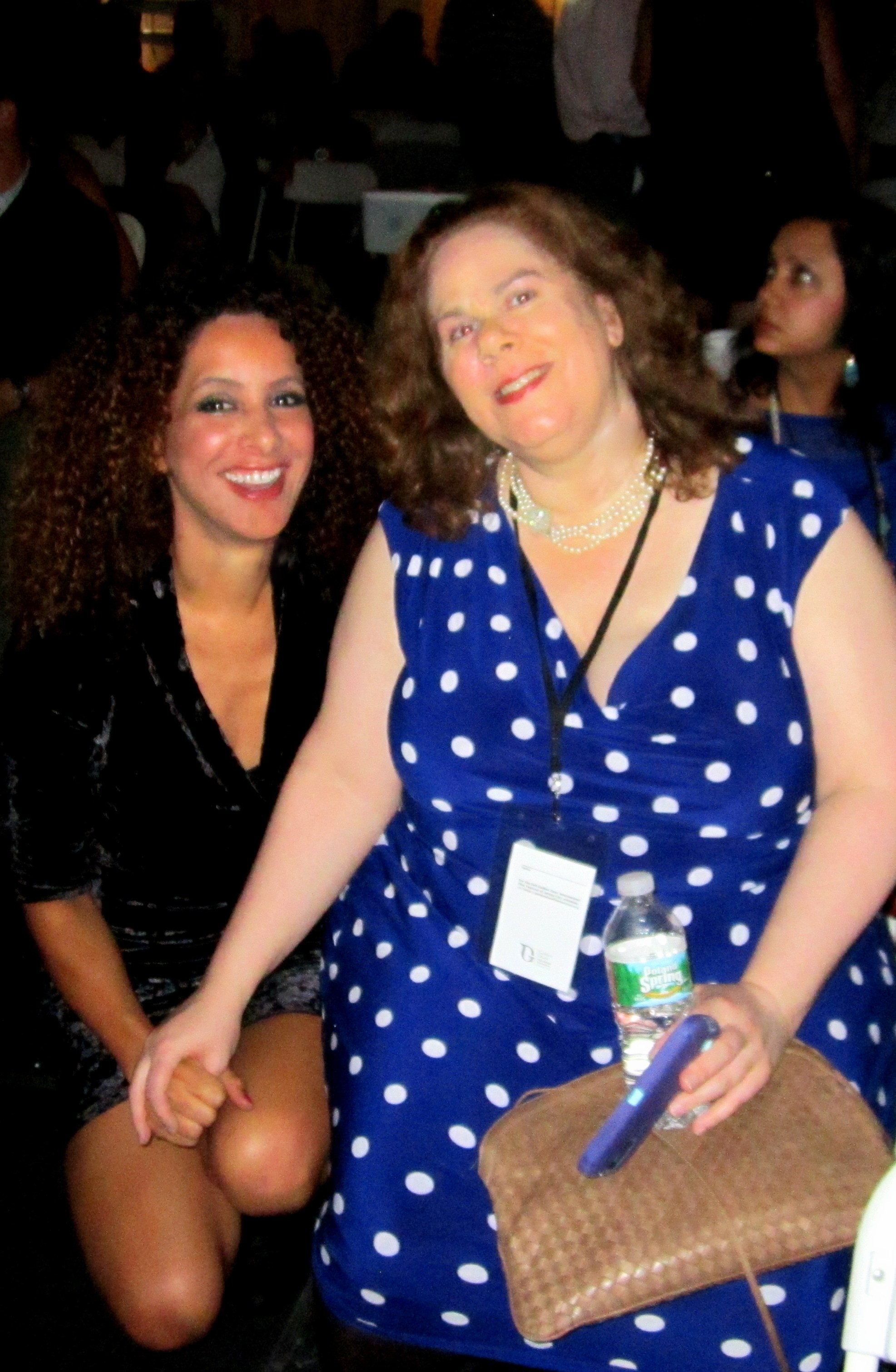 Yvonne Maria Schäfer (left) with Rachel Kadushin (right) at the Golden Door International Film Festival