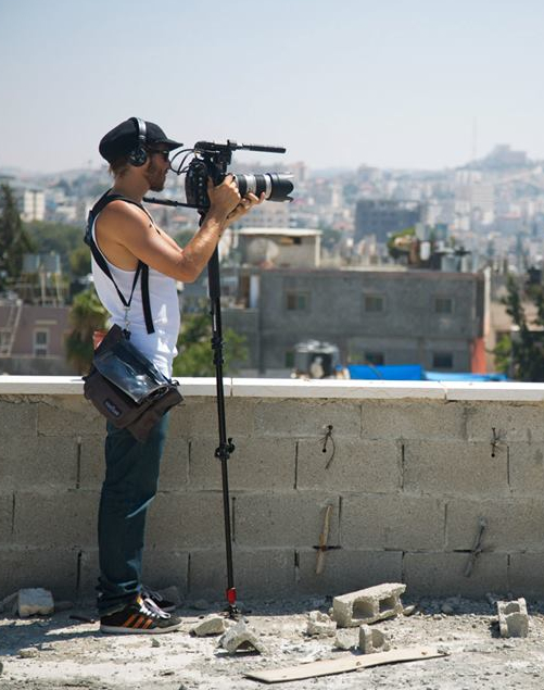 René Sascha Johannsen filming in Israel 2013.