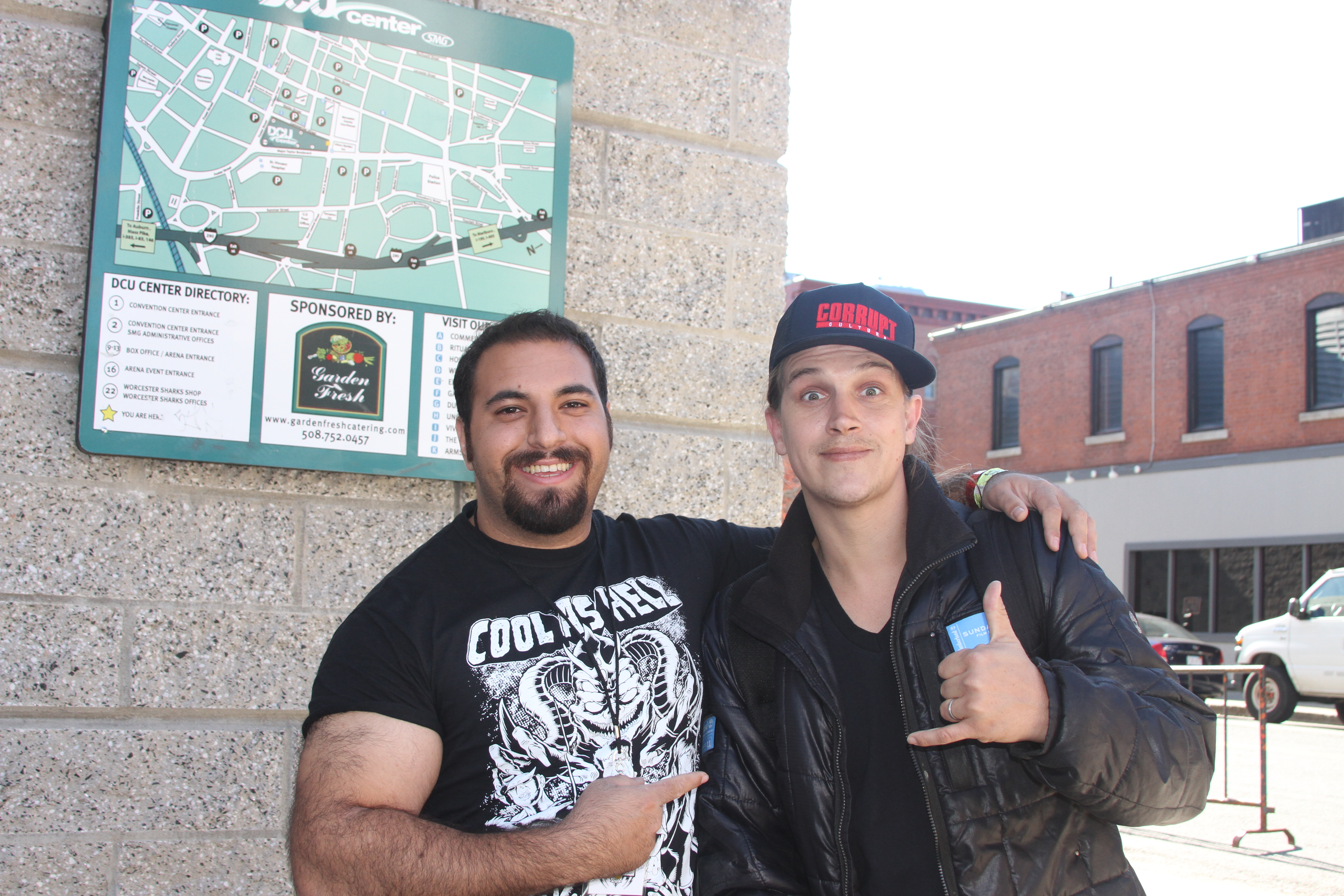 James Balsamo & Jason Mewes after filming for 