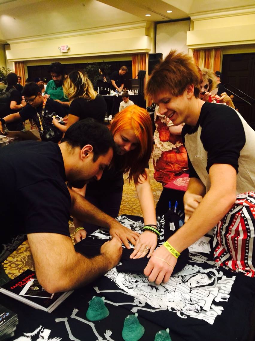 James Balsamo signing autographs at Mad Monster Party in Phoenix Arizona 2015.