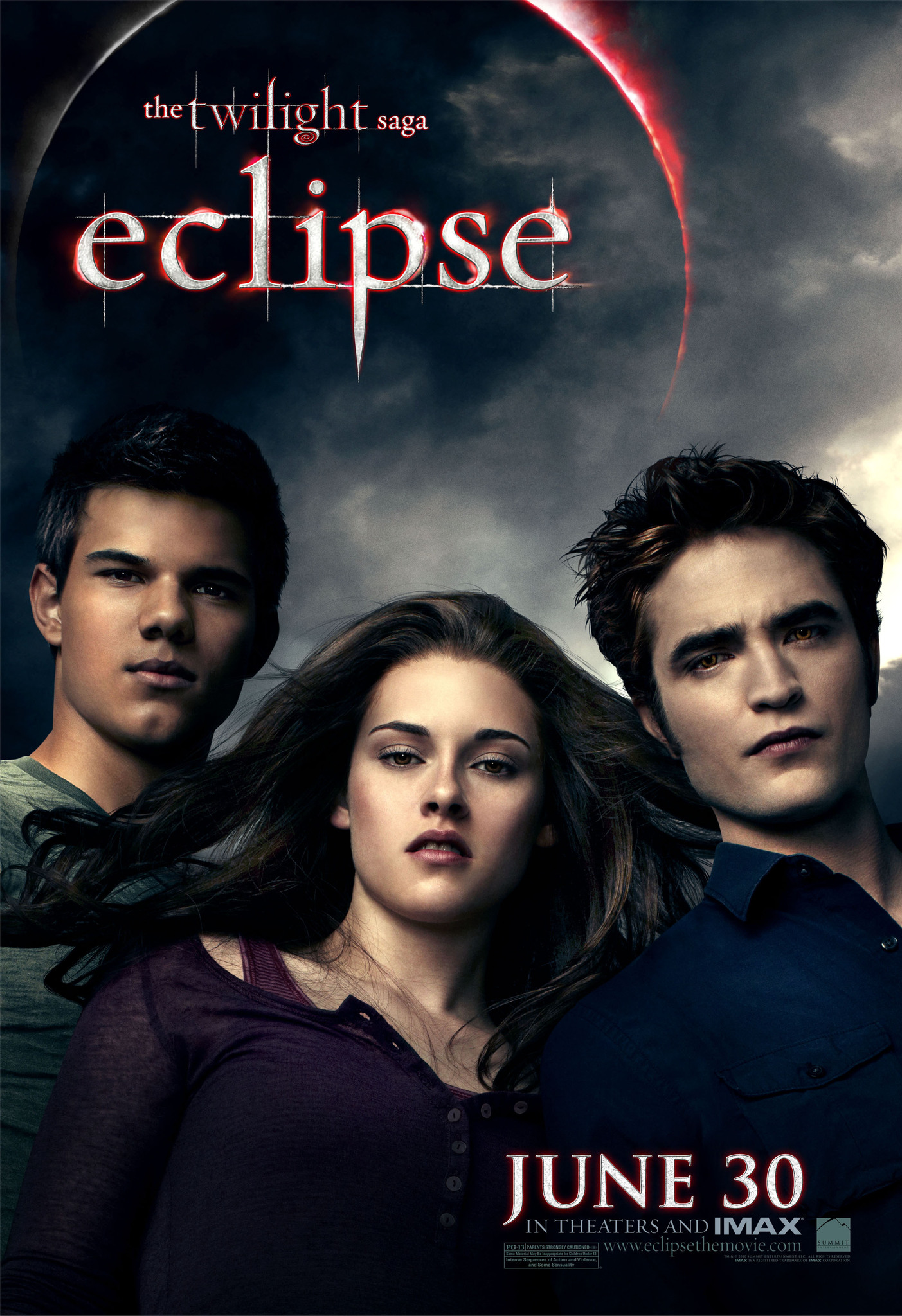 Still of Kristen Stewart, Taylor Lautner and Robert Pattinson in The Twilight Saga: Eclipse (2010)