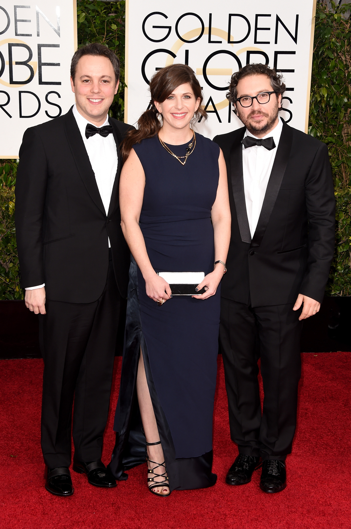 Ido Ostrowsky, Teddy Schwarzman and Nora Grossman at event of 72nd Golden Globe Awards (2015)