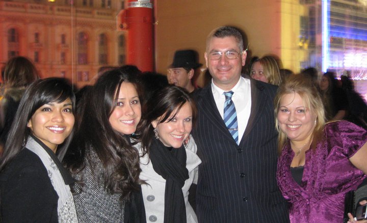 Richard Macdowall and friends at a 2012 New Year's Eve Party.