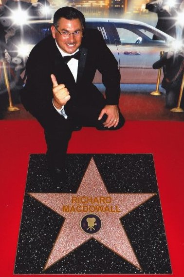 Picture of Richard Macdowall with Hollywood Star.