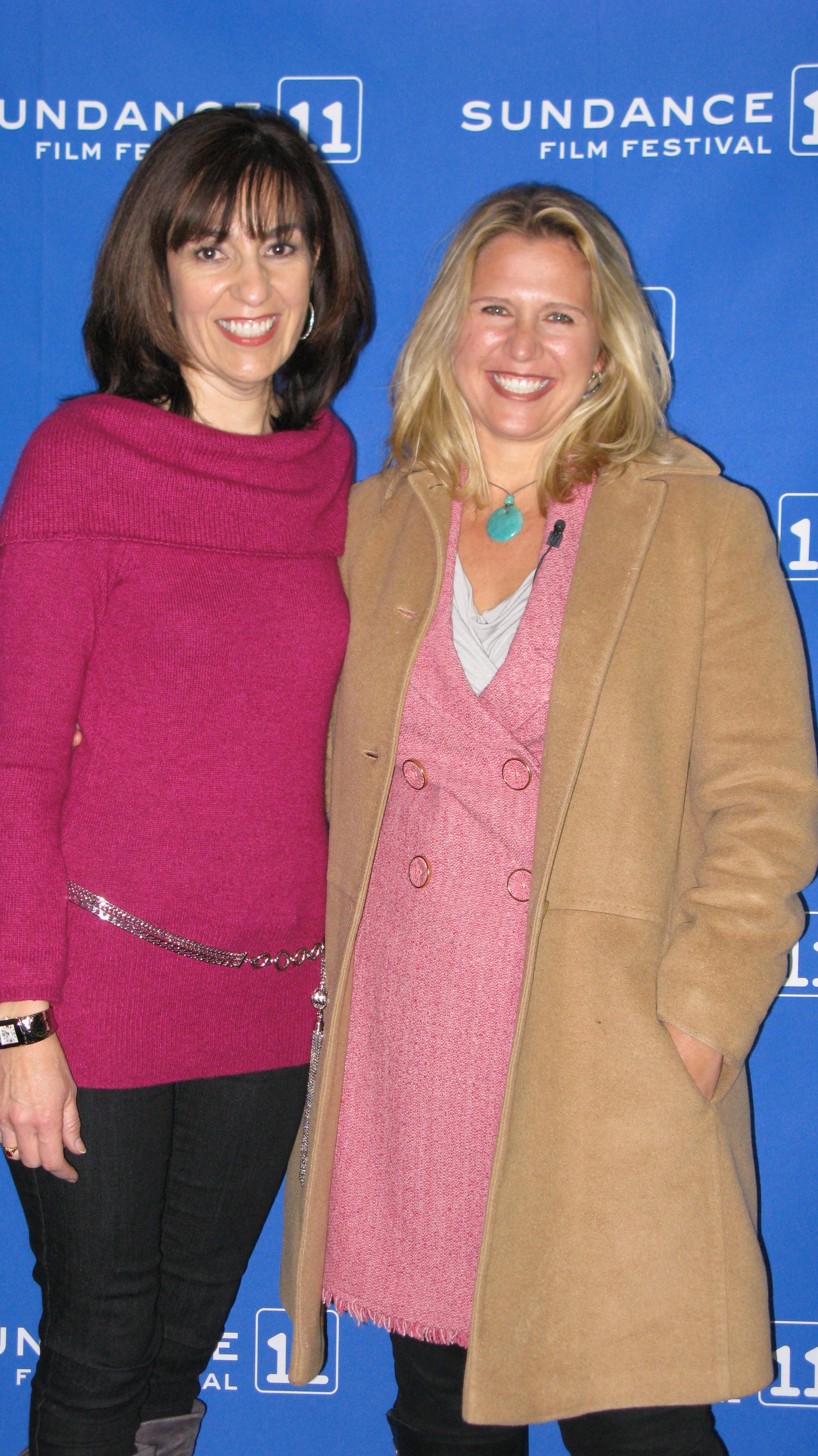 Leticia Magaña with Amy Wendel, Director of Benavides Born, Official Selection in the U.S. Dramatic Competition at the 2011 Sundance Film Festival.