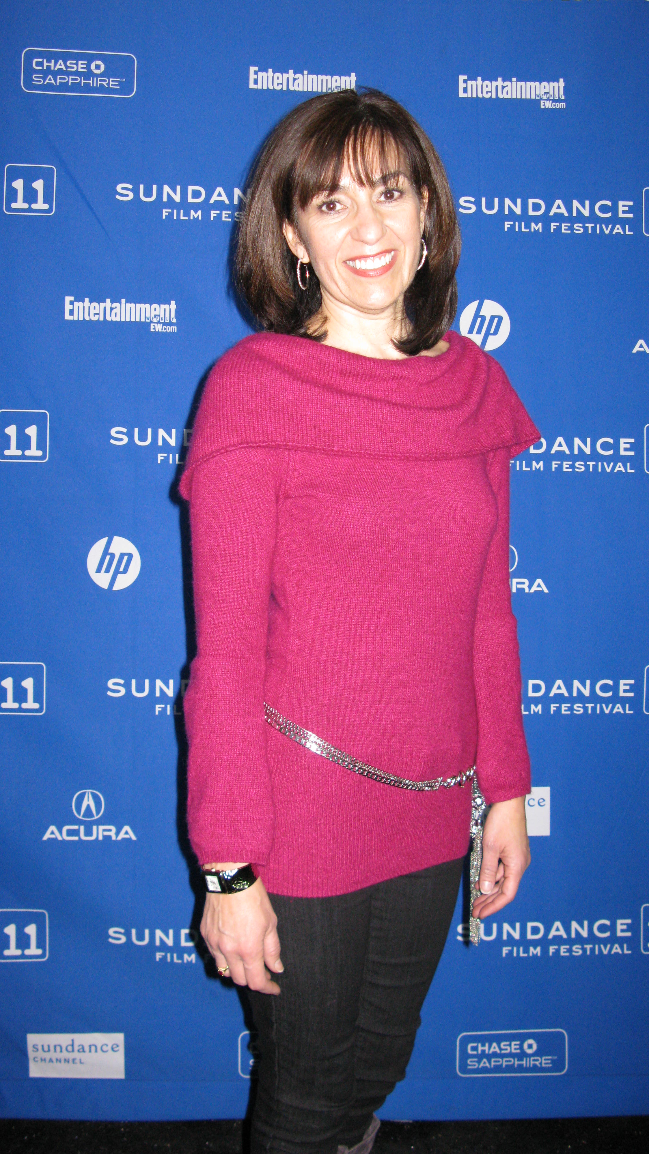 Leticia Magaña on the red carpet at the Sundance Festival 2011 for the premiere of Benavides Born.