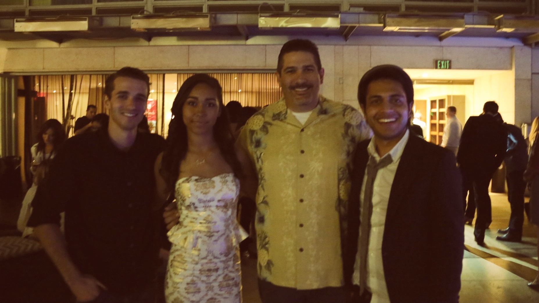 Thomas Haley with Brooklyn Haley, Dan Jagels and Adam Fazel at the Awards party of the SAN DIEGO FILM FESTIVAL