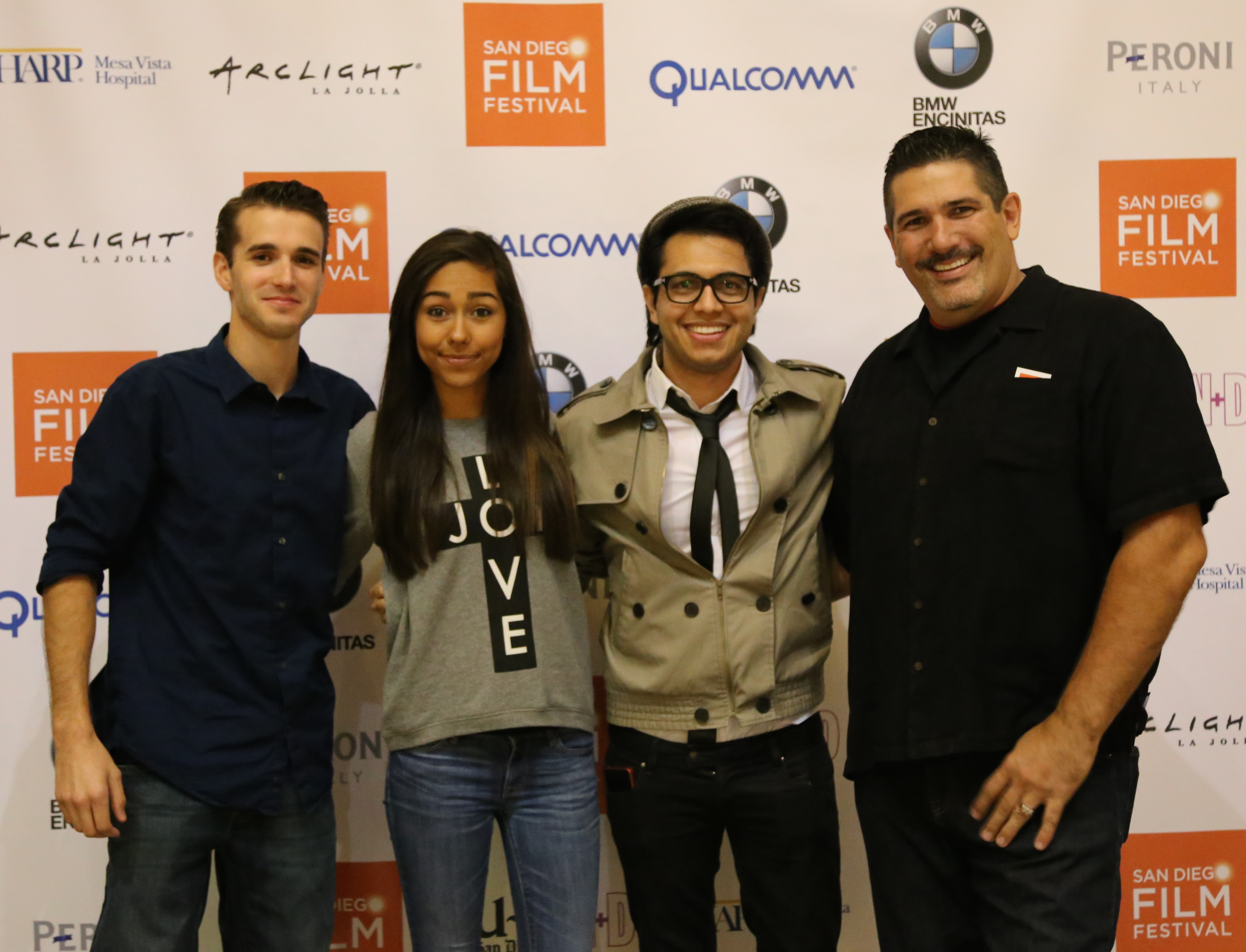 Brooklyn Haley, Dan Jagels, Adam Fazel and Thomas Haley at the San Diego Film Festival for the Screening of THIRTEEN.