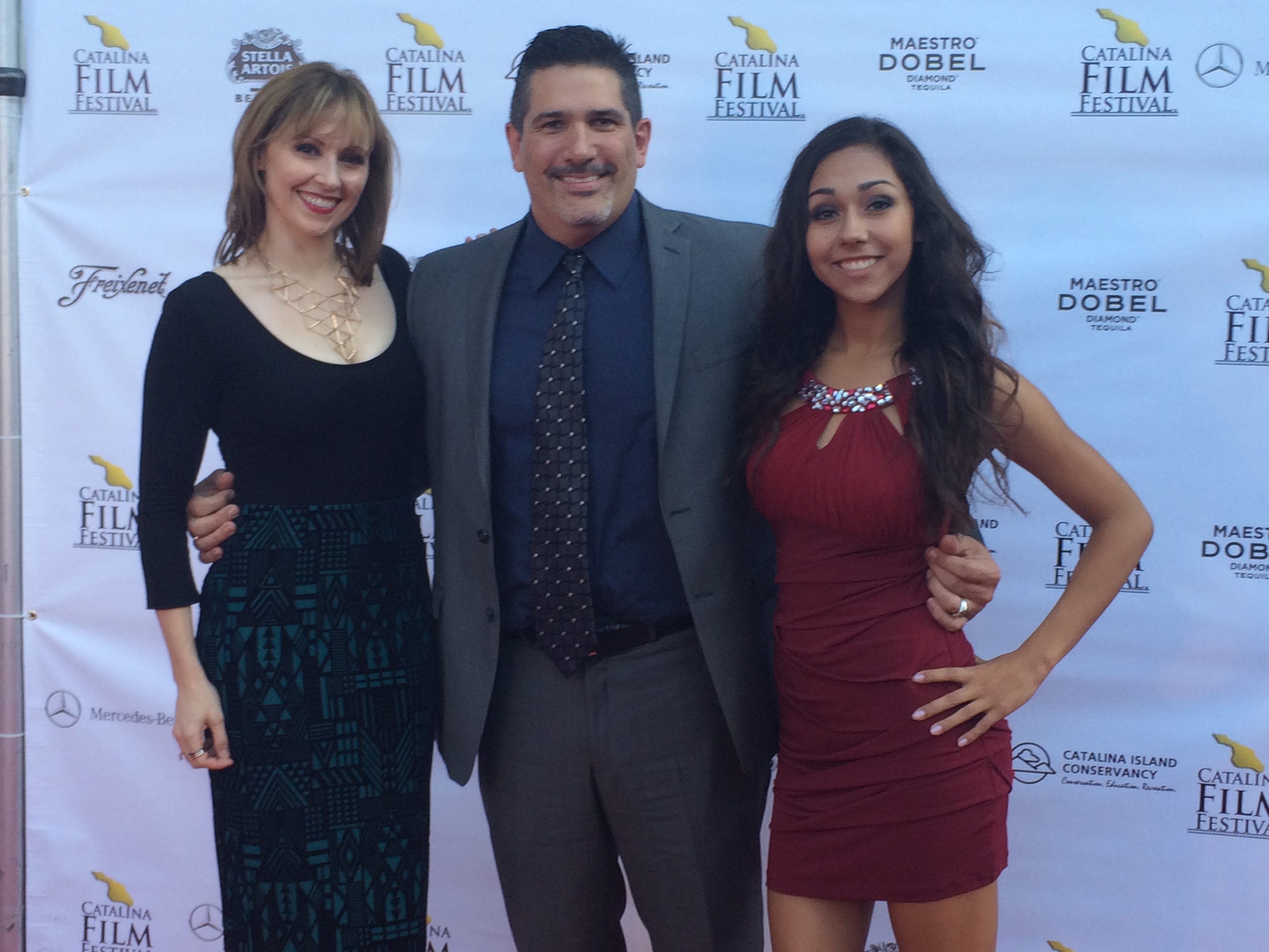 Brooklyn Haley, Elise Angell and Thomas Haley at the CATALINA FILM FESTIVAL for the screening of THIRTEEN.