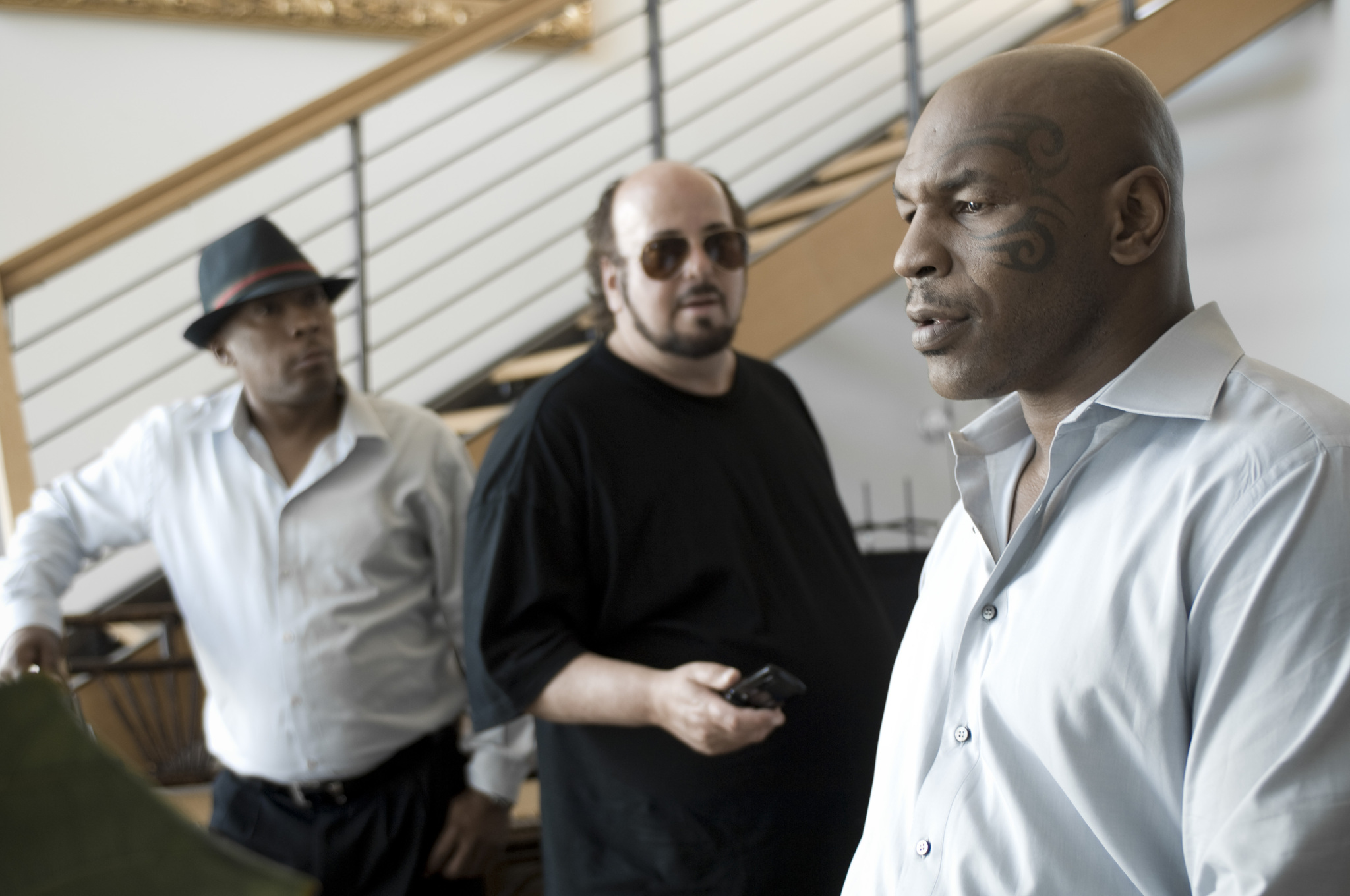 Still of Mike Tyson and James Toback in Tyson (2008)