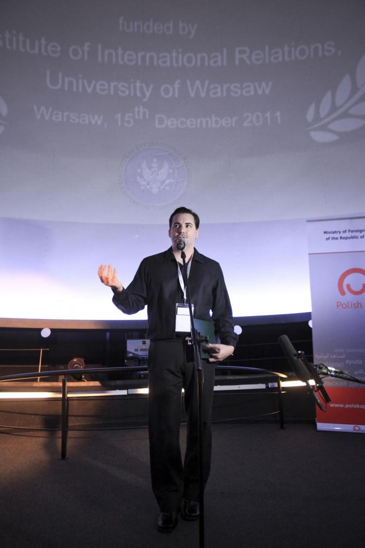 Eric Merola accepting two top audience awards for Best Documentary Feature at the HumanDoc Film Festival in Warsaw, Poland