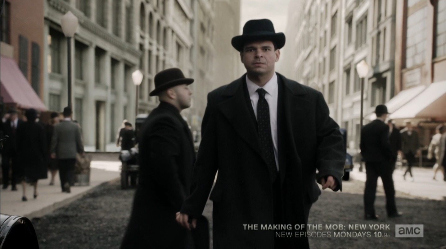 Umberto Celisano as Al Capone on AMC's Making of the Mob: New York