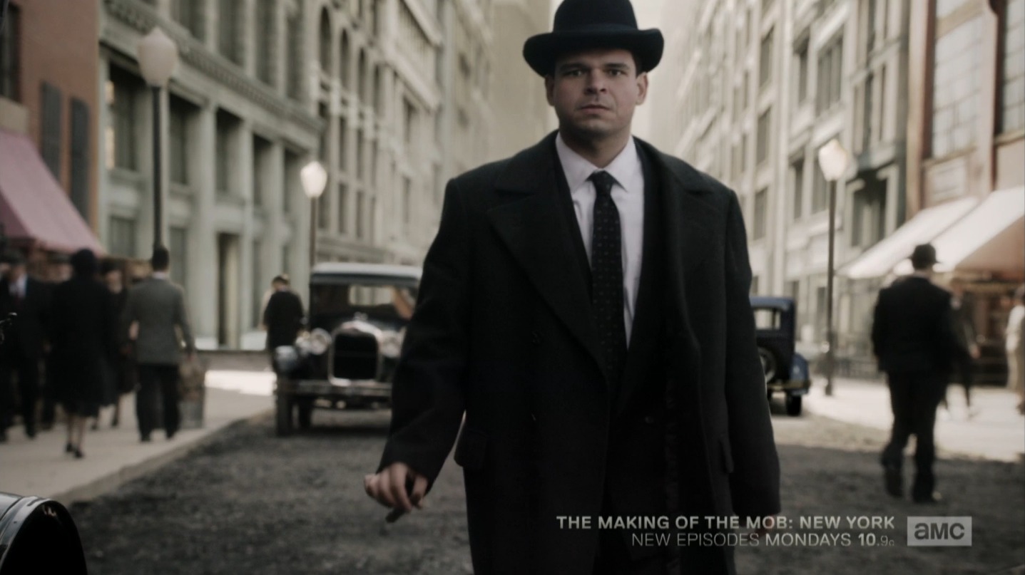 Umberto Celisano as Al Capone on AMC's Making of the Mob: New York