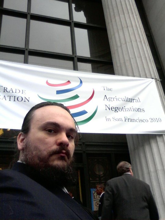 Outside the building for the delegates. http://www.imdb.com/title/tt1714764/
