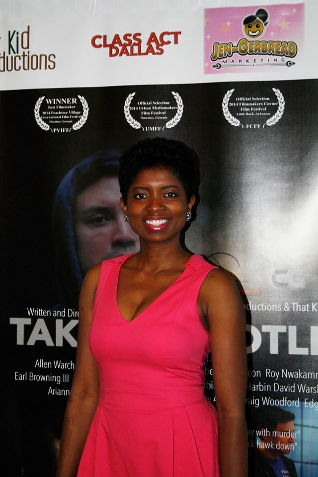 Nene Nwoko at The Take The Spotlight movie premier.