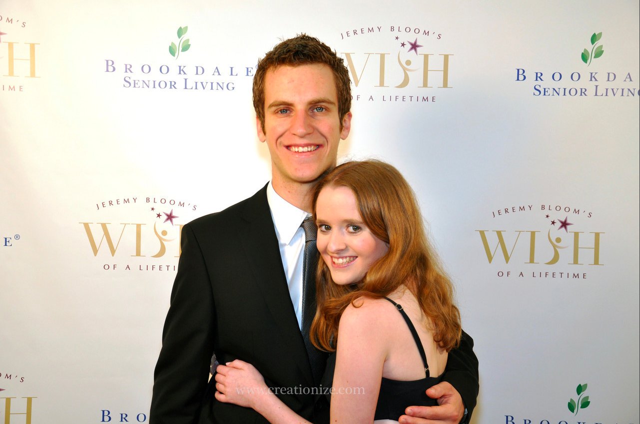Justine Thomas and Gwithyen Thomas at Jeremy Bloom's Wish of a Lifetime Gala