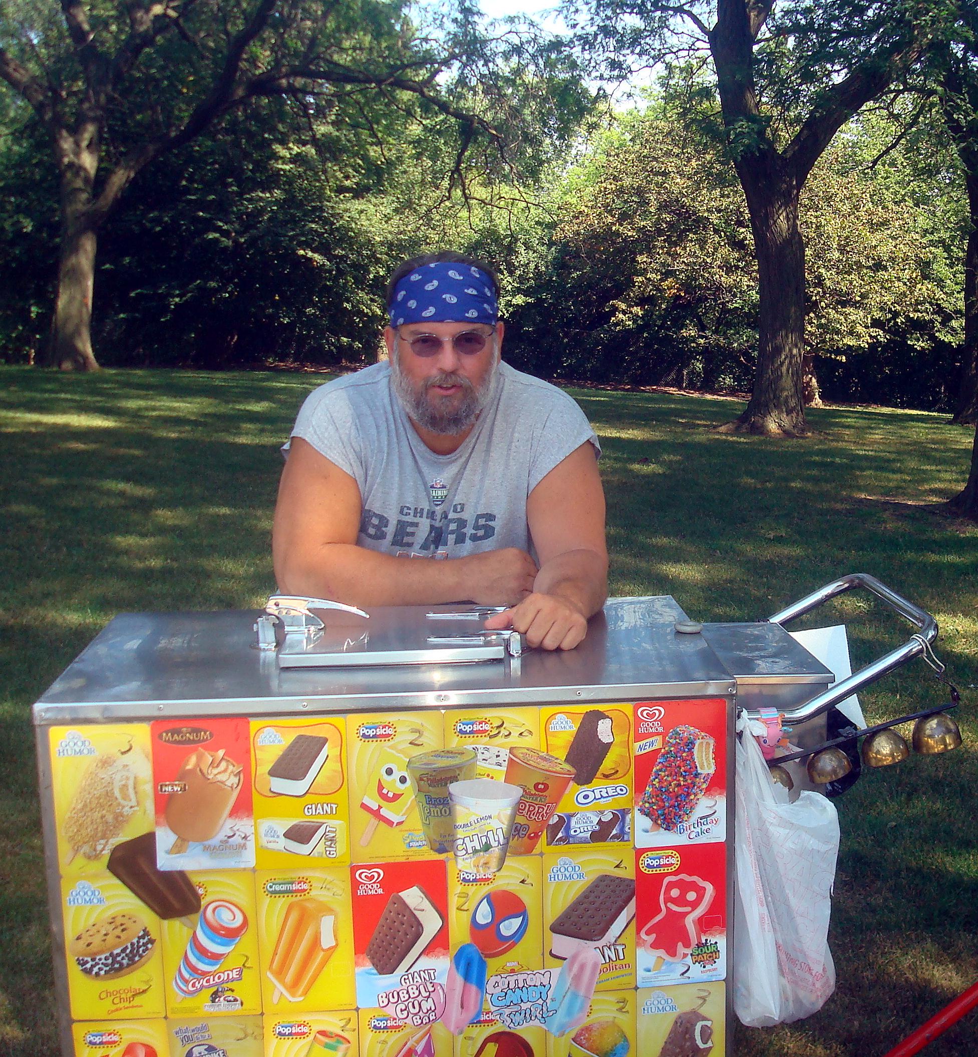 As the ice cream man in 'The Dirty Sanchez' 2013