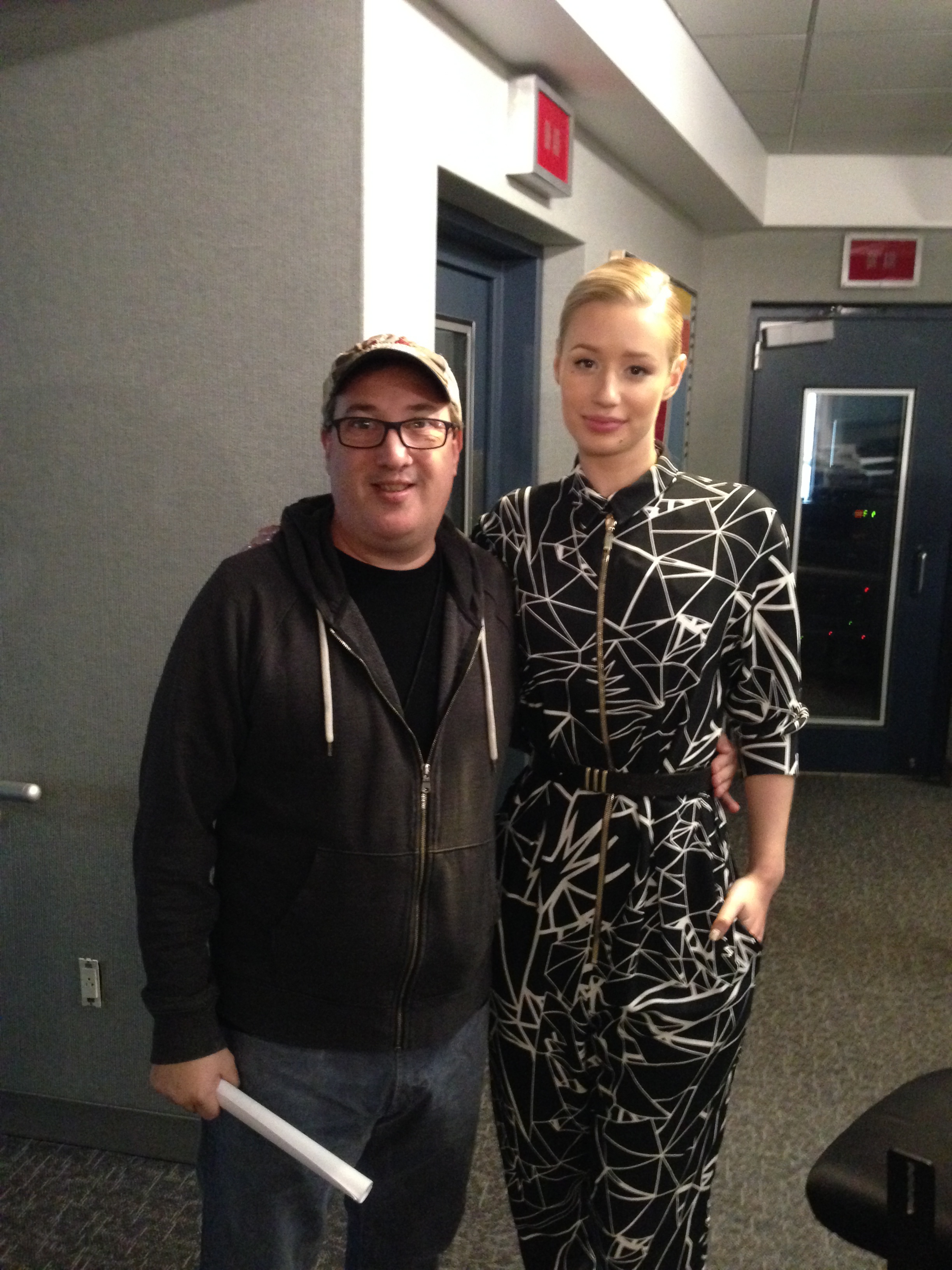 On the set of This Is Hot 97 with Iggy Azalea